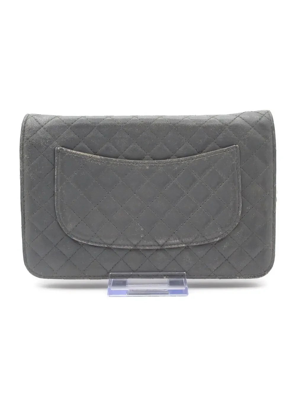 Chanel Matelasse Gray Leather Other #304856C15B